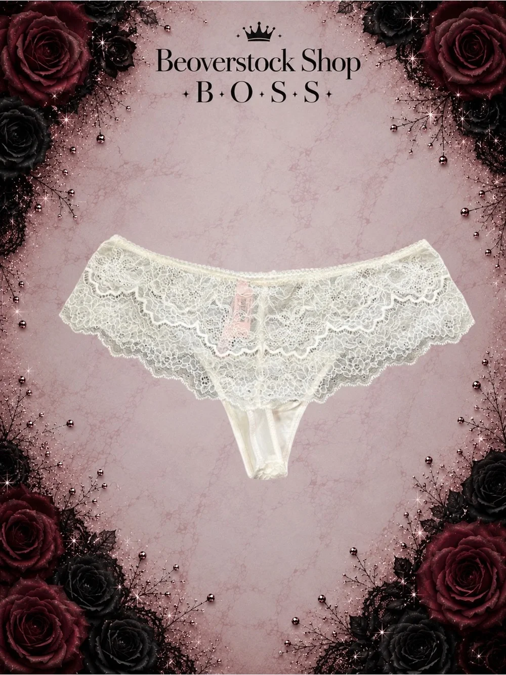 New Victoria’s Secret Dream Angels Wide Side Thong – White – Size Medium